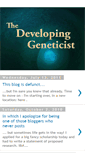 Mobile Screenshot of developinggeneticist.blogspot.com