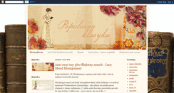 Desktop Screenshot of klasykaliteraturypopularnej.blogspot.com