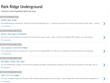 Tablet Screenshot of parkridgeunderground.blogspot.com