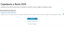 Tablet Screenshot of capodannoaroma2010.blogspot.com