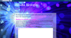 Desktop Screenshot of juliana-biologia.blogspot.com