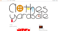 Desktop Screenshot of clothes-yardsale.blogspot.com