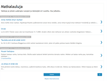 Tablet Screenshot of matkalauluja.blogspot.com