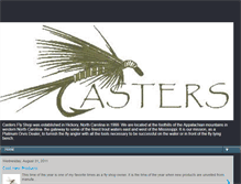 Tablet Screenshot of castersflyshop.blogspot.com