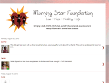 Tablet Screenshot of morningstarproject.blogspot.com