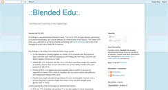 Desktop Screenshot of blendededu.blogspot.com