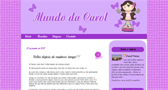 Desktop Screenshot of mundocarolvieira.blogspot.com