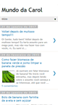 Mobile Screenshot of mundocarolvieira.blogspot.com