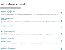 Tablet Screenshot of howtochangepersonality.blogspot.com