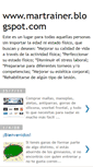Mobile Screenshot of martrainer.blogspot.com