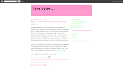 Desktop Screenshot of love-bytes.blogspot.com
