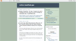 Desktop Screenshot of classifiedsgoa.blogspot.com