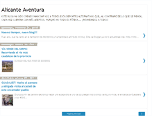 Tablet Screenshot of alicanteaventura.blogspot.com