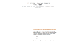 Desktop Screenshot of internetmarketingtraffic.blogspot.com