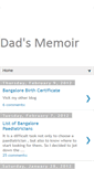 Mobile Screenshot of dadsmemoir.blogspot.com