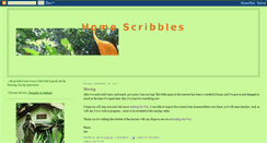 Desktop Screenshot of homescribbles.blogspot.com