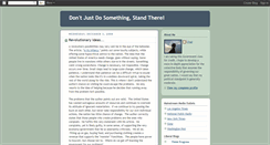 Desktop Screenshot of dontjustdosomethingstandthere.blogspot.com