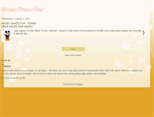 Tablet Screenshot of mickey-dance-star.blogspot.com