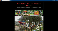 Desktop Screenshot of jyanimalworld.blogspot.com