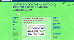 Desktop Screenshot of jogospedagogicosnaeducaoinfantil.blogspot.com