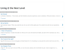 Tablet Screenshot of livingatthenextlevel.blogspot.com