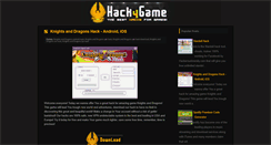Desktop Screenshot of hack4gameblog.blogspot.com