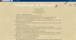 Desktop Screenshot of antropologiadeeducacao.blogspot.com