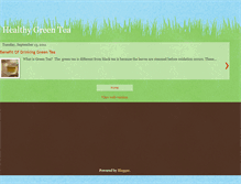 Tablet Screenshot of healthygreenteainfo.blogspot.com