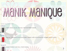 Tablet Screenshot of manikmanique.blogspot.com