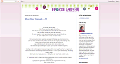 Desktop Screenshot of froekenlarsen.blogspot.com