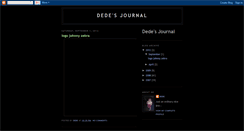 Desktop Screenshot of dedejournal.blogspot.com