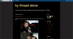 Desktop Screenshot of bythreadalone.blogspot.com