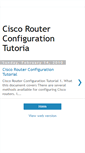 Mobile Screenshot of ciscorouterconfigurationtutoria.blogspot.com