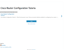 Tablet Screenshot of ciscorouterconfigurationtutoria.blogspot.com
