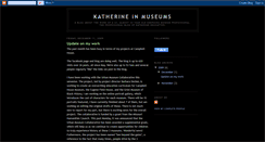Desktop Screenshot of katherineinmuseums.blogspot.com