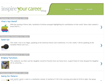 Tablet Screenshot of inspireyourcareer.blogspot.com