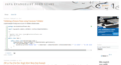 Desktop Screenshot of javaevangelist.blogspot.com