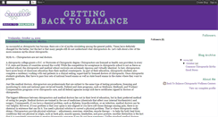 Desktop Screenshot of gettingbacktobalance.blogspot.com