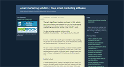 Desktop Screenshot of email-marketing-solution-52.blogspot.com