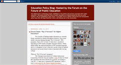 Desktop Screenshot of educationpolicyblog.blogspot.com
