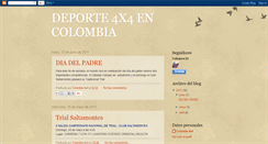 Desktop Screenshot of deporte4x4encolombia.blogspot.com