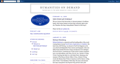 Desktop Screenshot of humanitiesondemand.blogspot.com