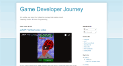 Desktop Screenshot of gamedeveloperjourney.blogspot.com