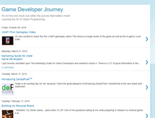 Tablet Screenshot of gamedeveloperjourney.blogspot.com