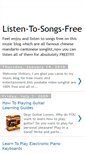 Mobile Screenshot of listen-to-songs-free.blogspot.com