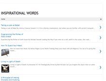 Tablet Screenshot of inspirationalwords-clement.blogspot.com