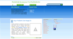 Desktop Screenshot of prefabrikkonteyner.blogspot.com