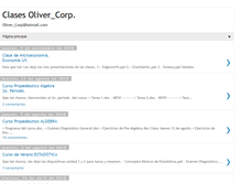 Tablet Screenshot of clasesoliver.blogspot.com