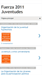 Mobile Screenshot of fuerza2011juventudes.blogspot.com
