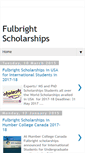 Mobile Screenshot of foreignfulbrightscholarships.blogspot.com